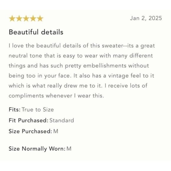 NWT Size L - Maeve Short-Sleeve Embellished Ruffled Cardigan (NWT US$ 128) - Picture 13 of 16